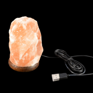 USB soľná lampa z himalájskej soli, LED osvetlenie