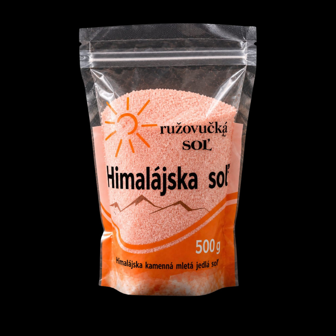 Jemná himalájska jedlá soľ, nerafinovaná, 0,5 kg